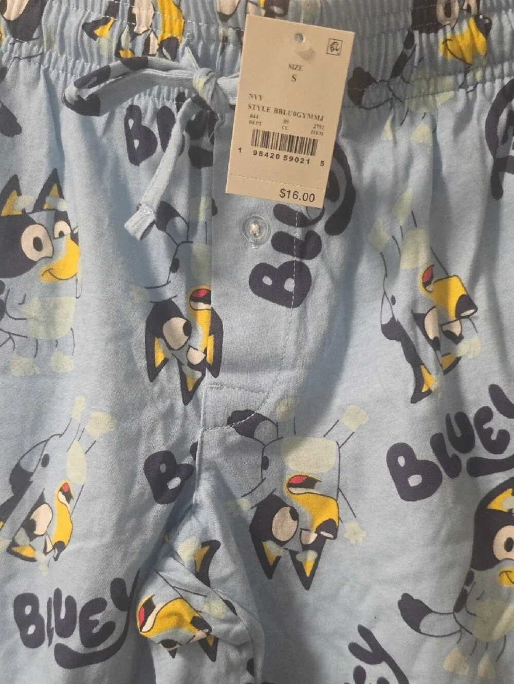 Bluey Light Blue Lounge Shorts